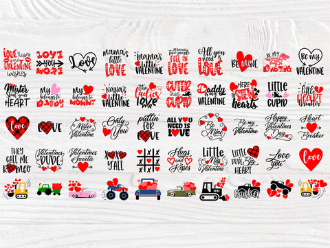 Valentine SVG Bundle | Valentine svg | 50 Shirt Designs | Valentines svg | Valentine's Day svg | Love svg Bundle | Cricut, Silhouette files SVG TonisArtStudio 