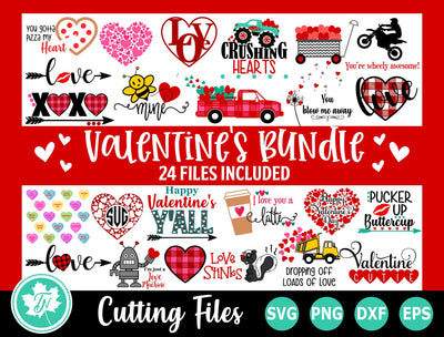 Valentine SVG Bundle | Valentines Day SVG SVG TrueNorthImagesCA 