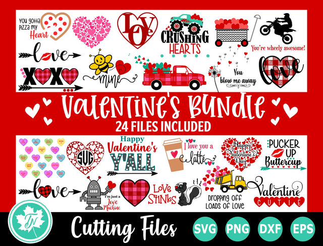 Valentine SVG Bundle | Valentines Day SVG SVG TrueNorthImagesCA 