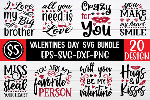 valentine svg bundle vol 1 SVG buydesign 