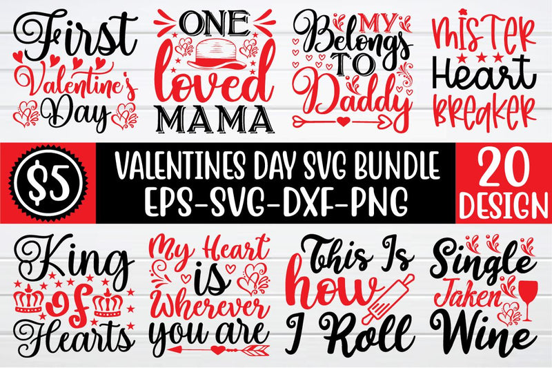 valentine svg bundle vol 2 SVG buydesign 