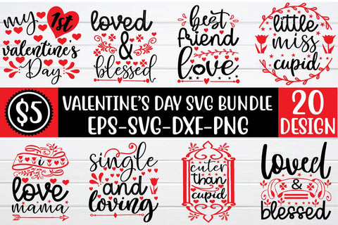 valentine svg bundle vol 5 SVG buydesign 