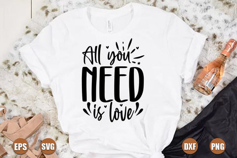 valentine SVG Design, All you need is love SVG FiveStarCrafting 