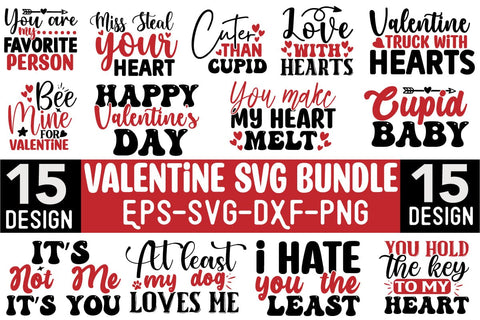 Valentine SVG Design Bundle SVG CraftingStudio 