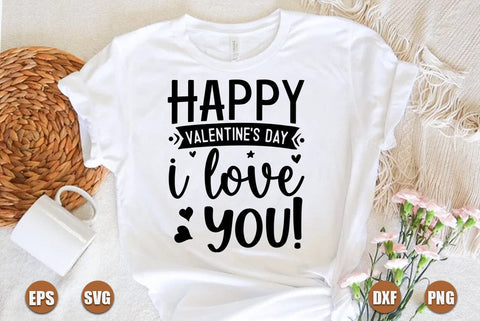 valentine SVG Design, Happy valentines day I love you SVG FiveStarCrafting 
