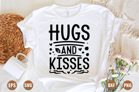 valentine SVG Design, Hugs and kisses SVG FiveStarCrafting 