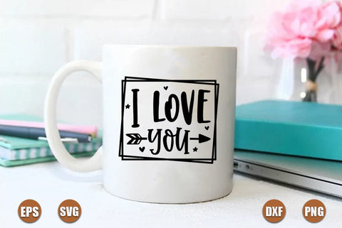 valentine SVG Design, I love you SVG FiveStarCrafting 