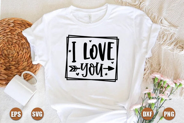 valentine SVG Design, I love you SVG FiveStarCrafting 