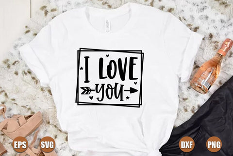 valentine SVG Design, I love you SVG FiveStarCrafting 