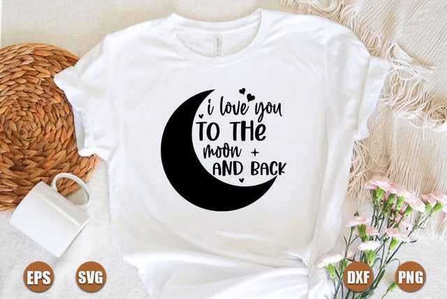valentine SVG Design, I love you to the moon and back SVG FiveStarCrafting 