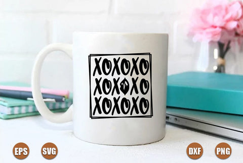 valentine SVG Design, XOXOXO SVG FiveStarCrafting 