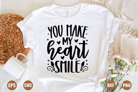 valentine SVG Design, You make my heart smile SVG FiveStarCrafting 