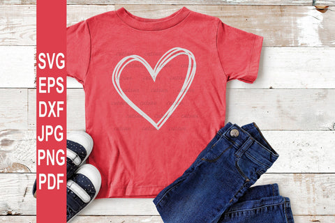 Valentine SVG | Doodle Heart SVG | Valentines day SVG SVG CutsunSVG 