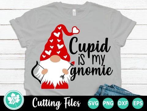 Valentine SVG | Gnome SVG | Cupid is my Gnomie SVG TrueNorthImagesCA 