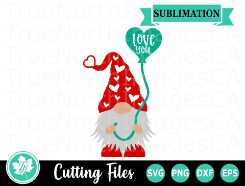 Valentine SVG | Gnome SVG | I Love You SVG TrueNorthImagesCA 