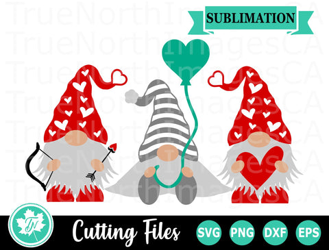 Valentine SVG | Gnome SVG | Valentine Gnomes SVG SVG TrueNorthImagesCA 