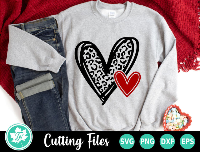 Valentine SVG | Leopard Heart SVG SVG TrueNorthImagesCA 