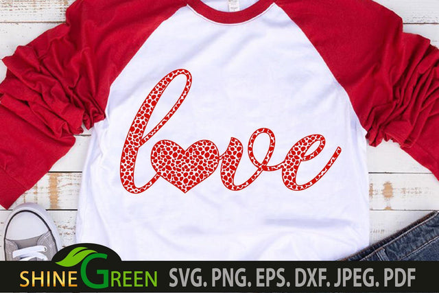 Valentine SVG - Love Animal Print SVG PNG EPS DXF SVG Shine Green Art 