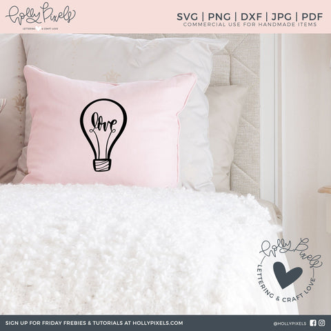 Valentine SVG Love Lightbulb So Fontsy Design Shop 