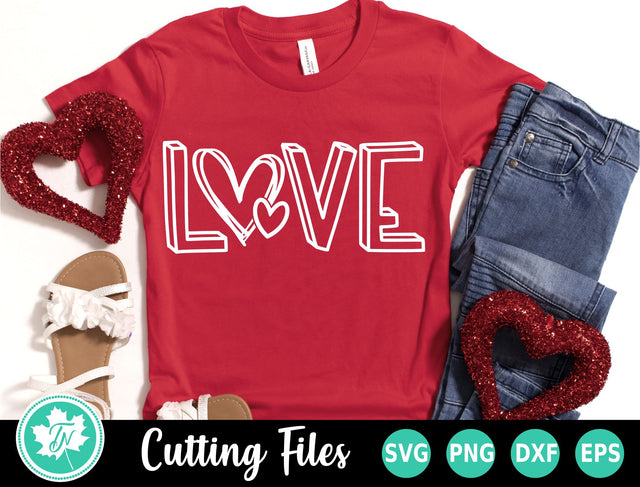 Valentine SVG | Love Scribble SVG TrueNorthImagesCA 