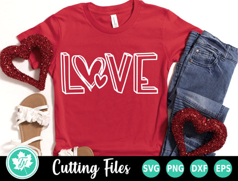 Valentine SVG | Love Scribble SVG TrueNorthImagesCA 