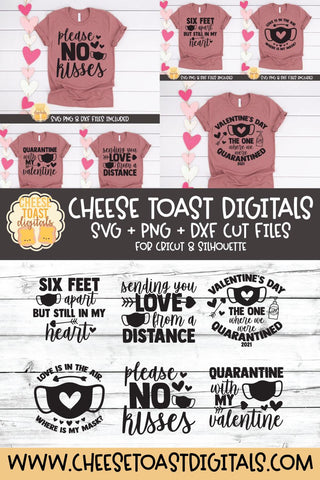 Valentine SVG | Quarantine Valentine's Day SVG Bundle SVG Cheese Toast Digitals 