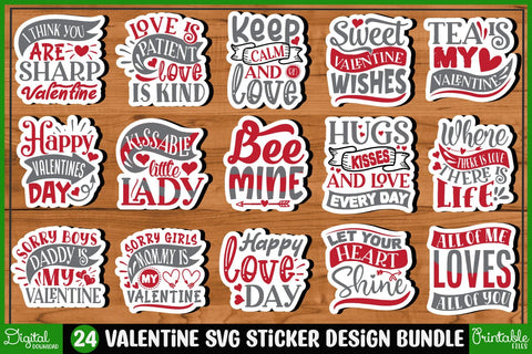 Valentine Svg Sticker Design Bundles,Retro Valentine Sublimation Bundle,Funny Valentine Png,XOXO Png Files SVG SH_Tee store 
