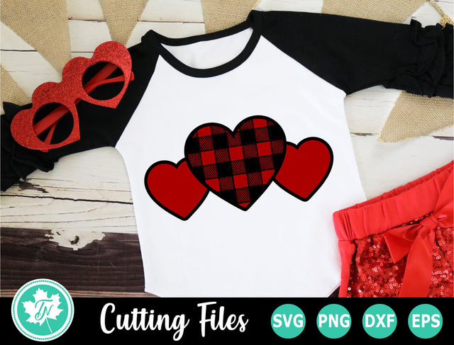 Valentine SVG | Valentines Day SVG | 3 Hearts SVG TrueNorthImagesCA 