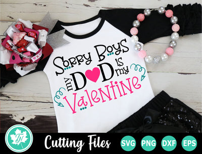 Valentine SVG | Valentines Day SVG | Dad is my Valentine SVG TrueNorthImagesCA 