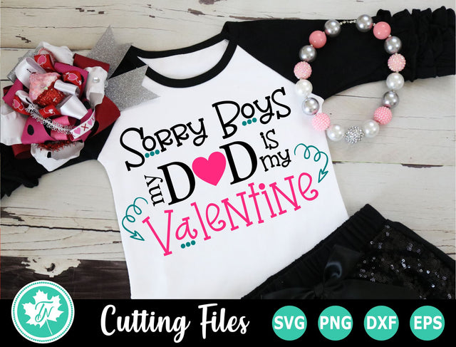 Valentine SVG | Valentines Day SVG | Dad is my Valentine SVG TrueNorthImagesCA 