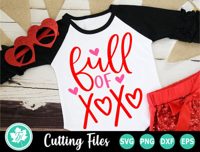 Valentine SVG | Valentines Day SVG | Full of XOXO SVG TrueNorthImagesCA 