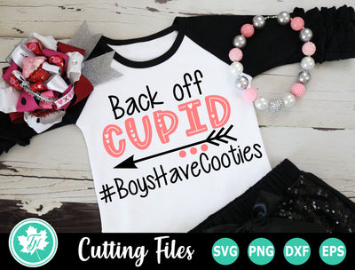 Valentine SVG | Valentines Day SVG | Girls Have Cooties SVG TrueNorthImagesCA 