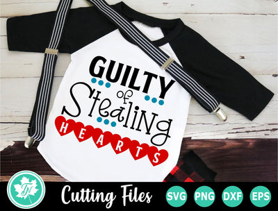 Valentine SVG | Valentines Day SVG | Guilty of Stealing Hearts SVG TrueNorthImagesCA 