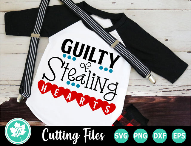 Valentine SVG | Valentines Day SVG | Guilty of Stealing Hearts SVG TrueNorthImagesCA 
