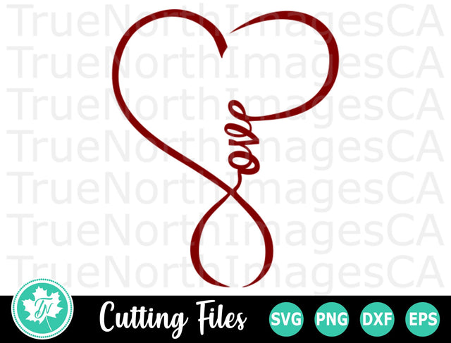 Valentine SVG | Valentines Day SVG | Infinity Love SVG TrueNorthImagesCA 