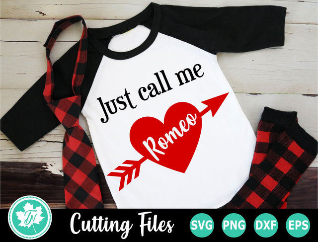 Valentine SVG | Valentines Day SVG | Just Call Me Romeo SVG TrueNorthImagesCA 
