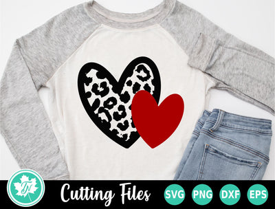 Valentine SVG | Valentines Day SVG | Leopard Heart SVG SVG TrueNorthImagesCA 