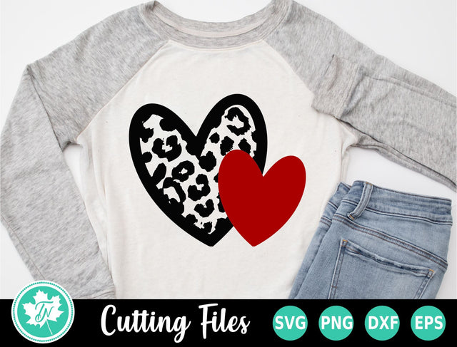 Valentine SVG | Valentines Day SVG | Leopard Heart SVG SVG TrueNorthImagesCA 