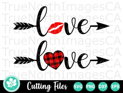 Valentine SVG | Valentines Day SVG | Love Arrows SVG TrueNorthImagesCA 