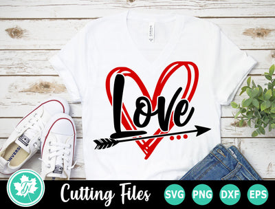 Valentine SVG | Valentines Day SVG | Love Scribble Heart SVG TrueNorthImagesCA 