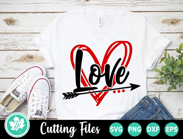 Valentine SVG | Valentines Day SVG | Love Scribble Heart SVG TrueNorthImagesCA 