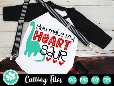 Valentine SVG | Valentines Day SVG | You Make my Heart Saur SVG TrueNorthImagesCA 