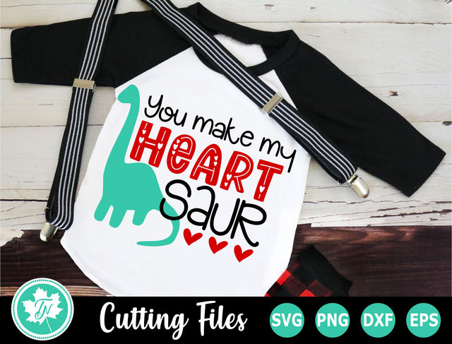 Valentine SVG | Valentines Day SVG | You Make my Heart Saur SVG TrueNorthImagesCA 