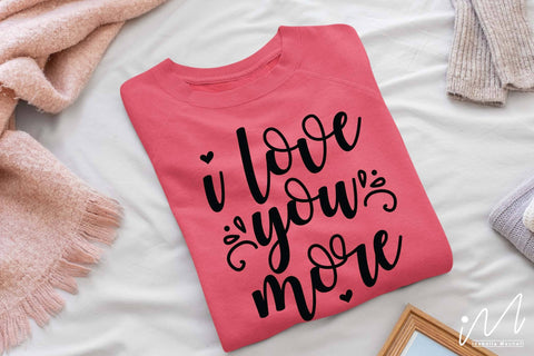 Valentine t-shirt bundle, Happy valentine t shirt svg, Valentine cricut, papa's little valentine, love svg SVG Isabella Machell 