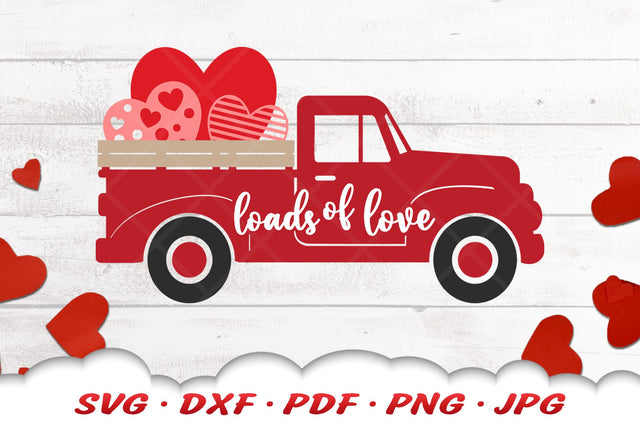 Valentine Truck SVG | Old Truck SVG | Valentine Shirt | Valentine SVG SVG Cloud9Design 