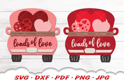 Valentine Truck SVG | Old Truck SVG | Valentines Day SVG SVG Cloud9Design 