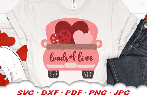 Valentine Truck SVG | Old Truck SVG | Valentines Day SVG SVG Cloud9Design 