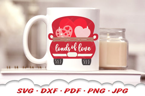 Valentine Truck SVG | Old Truck SVG | Valentines Day SVG SVG Cloud9Design 