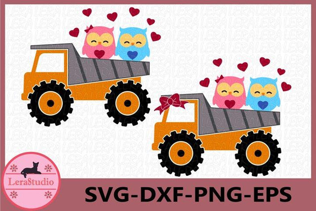 Valentine Truck Svg SVG Lerastudio 