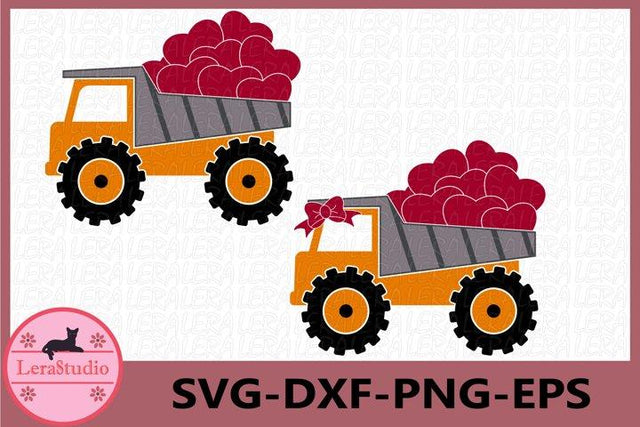 Valentine Truck Svg SVG Lerastudio 